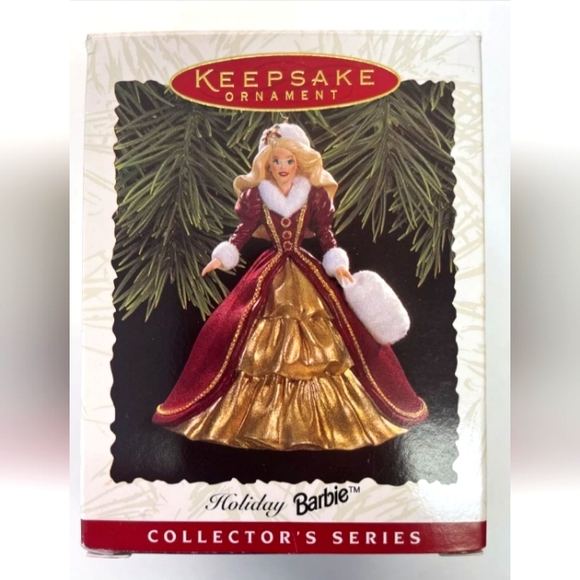 Hallmark Other - Hallmark Holiday Barbie 1996 Keepsake Christmas Ornament 4th in Series